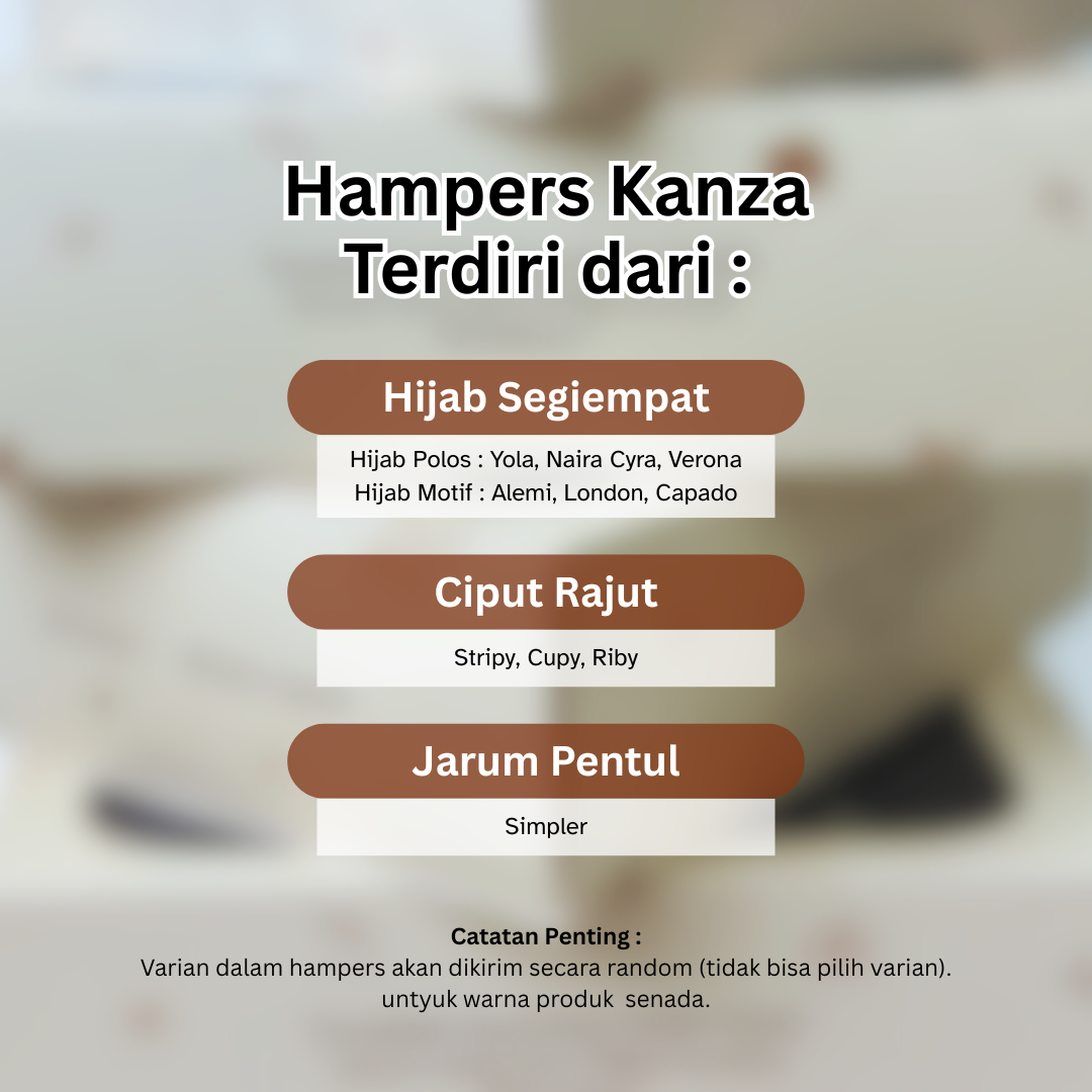 Nabnib - Kanza Hampers Hijab  Voal Gift Set Free Softbox eklusive