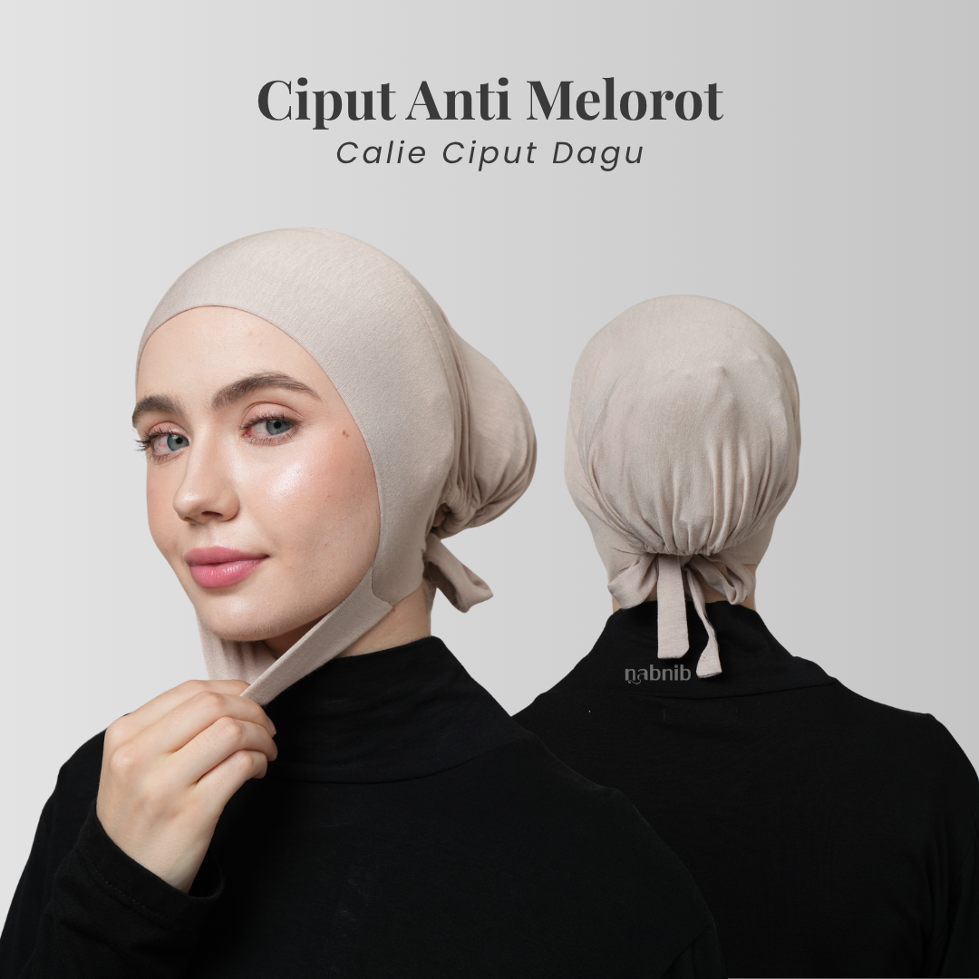 Nabnib - Calie Ciput Dagu Premium Anti Geser Ciput Dagu Umroh Cooling Fiber
