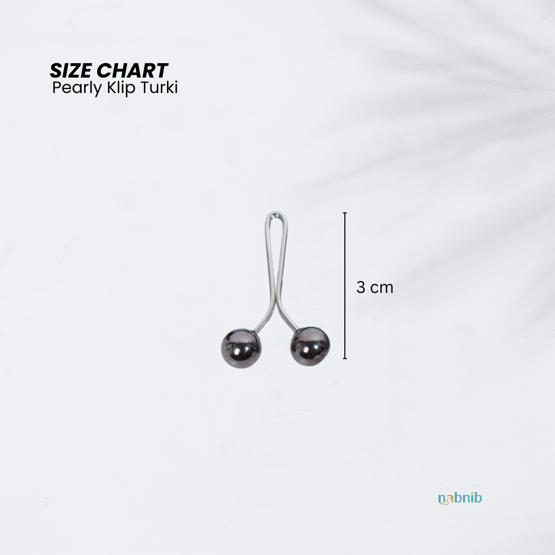 PEARLY klip hijabTurki Original nabnib