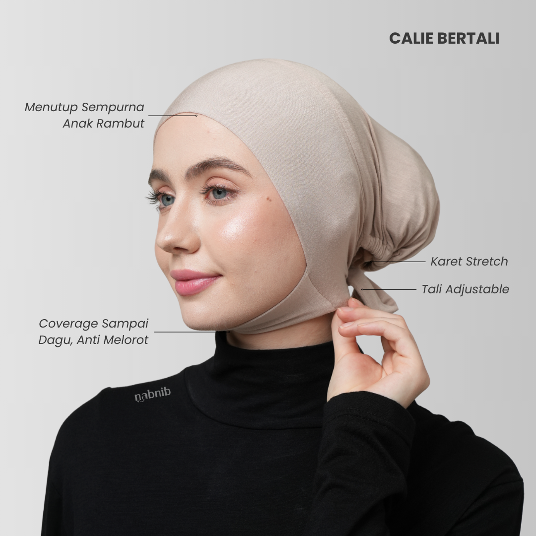 Nabnib - Calie Ciput Dagu Premium Anti Geser Ciput Dagu Umroh Cooling Fiber