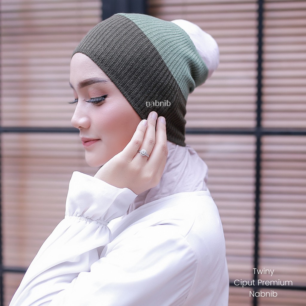 Nabnib - Twiny Ciput Rajut Premium 2 in 1