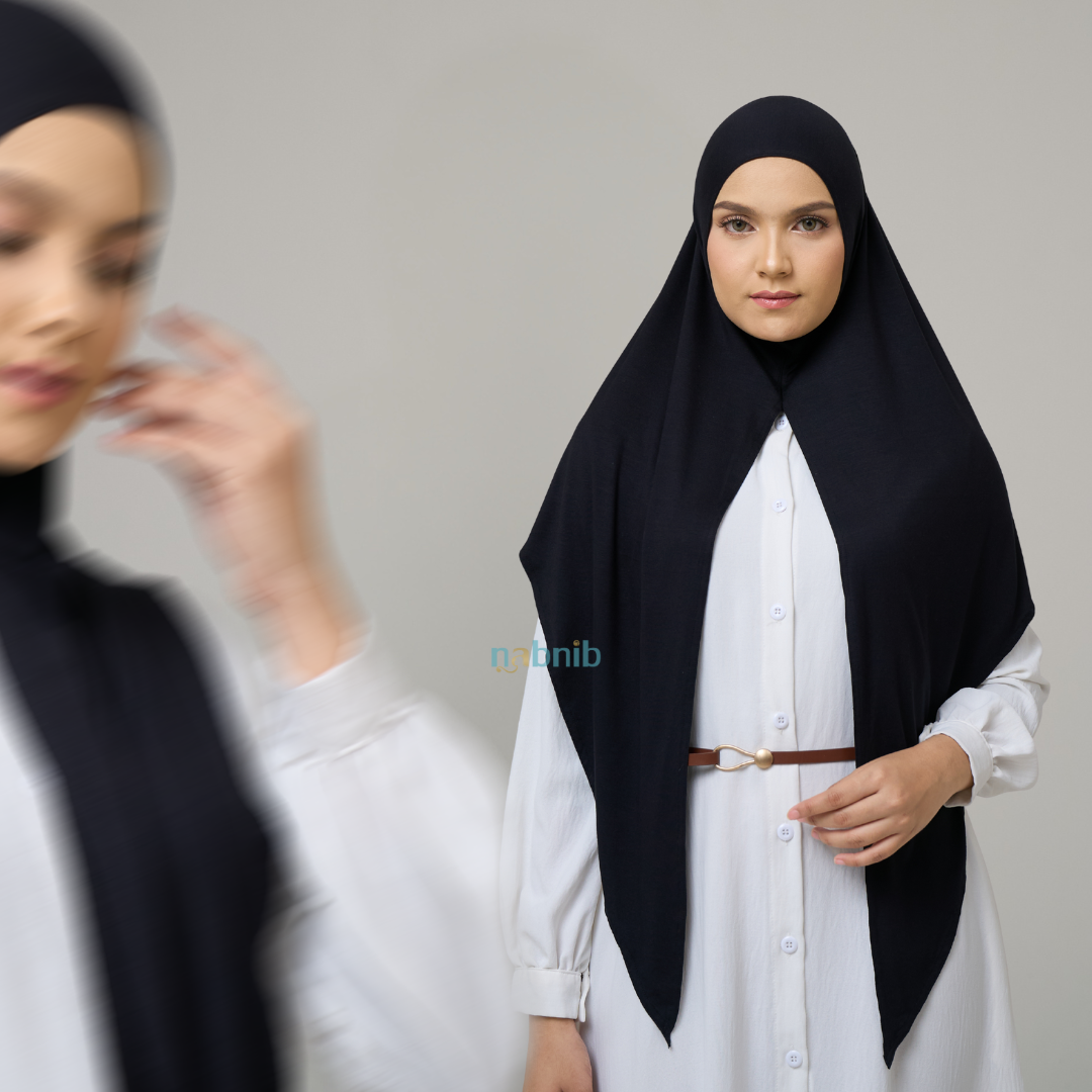 Nabnib - Aira Hijab Tencel Instan Hijab Tencell Segitiga Original Tencel