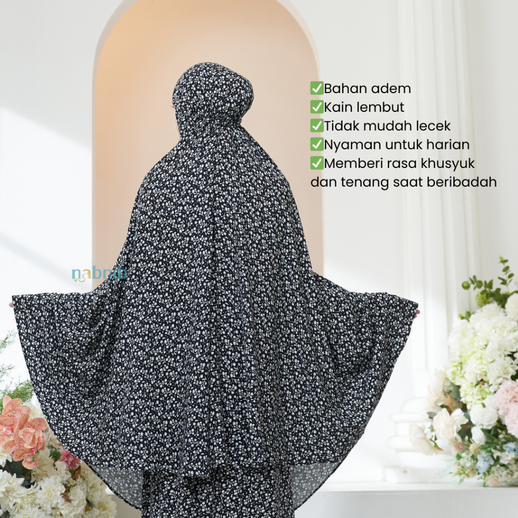 Nabnib - Belle Mukena Rayon Silky Mukena Dewasa