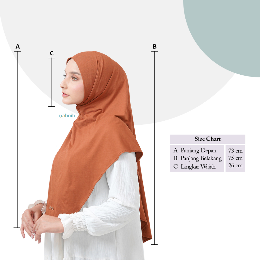 Nabnib - Almira Hijab Instan Rayon Kaos Premium