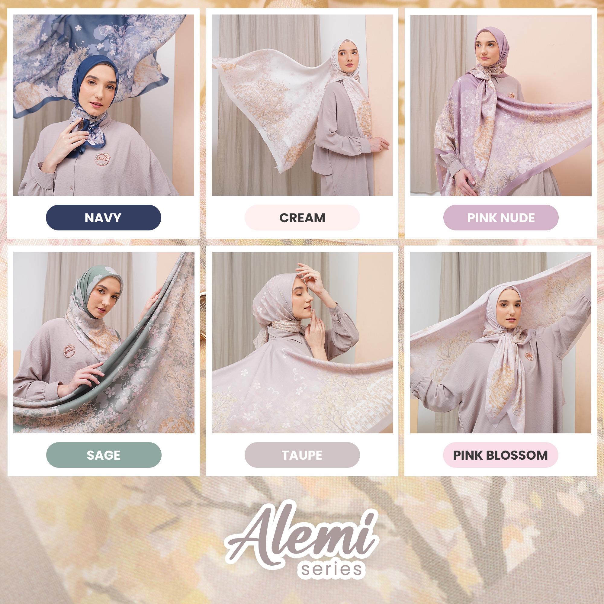 Alemi Series Hijab Square Voal Ultrafine
