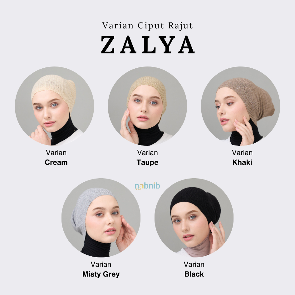 Nabnib - Zalya Ciput Rajut Bandana Inner Hijab Essensial Nyaman