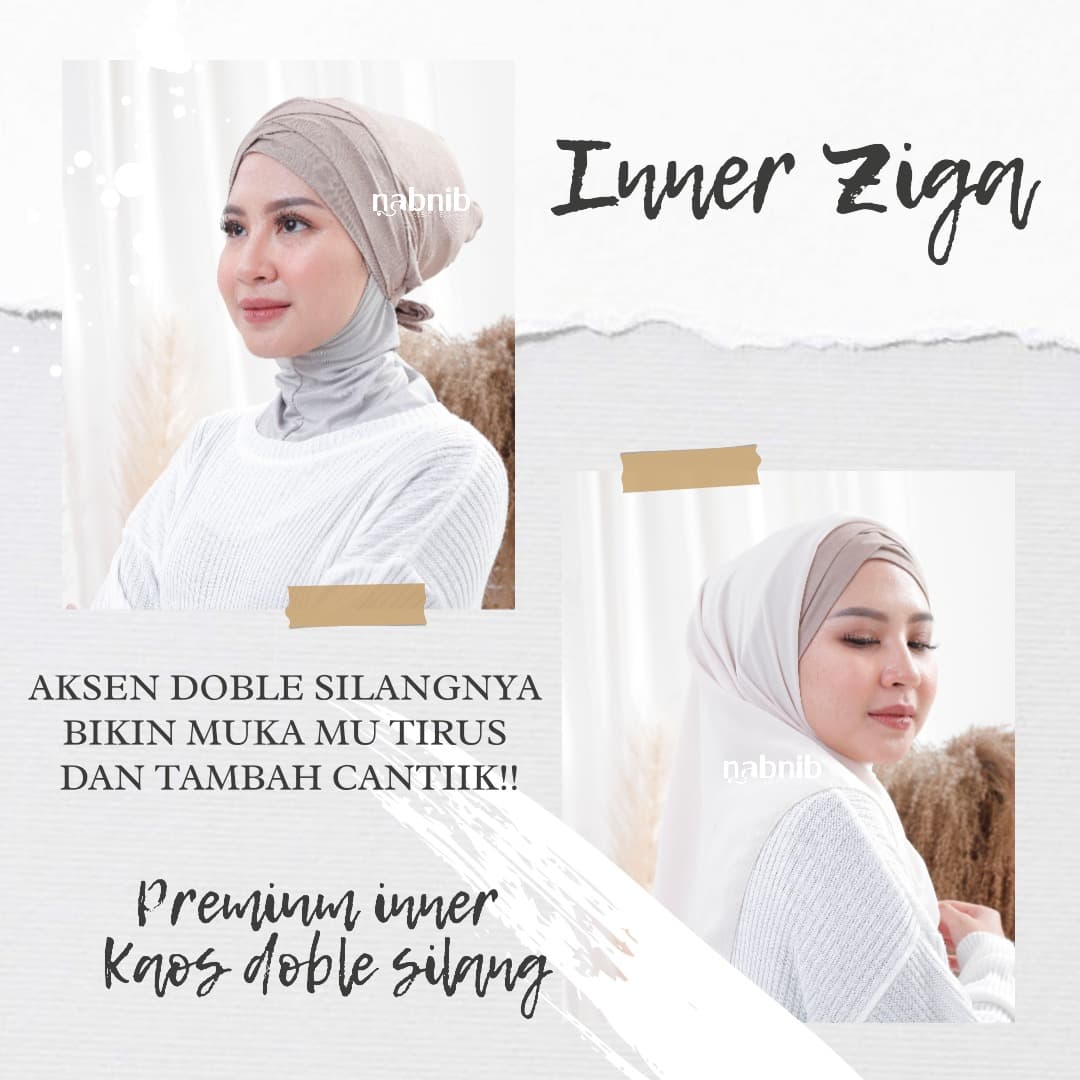 Nabnib - ZIGA Inner Hijab Ciput Silang