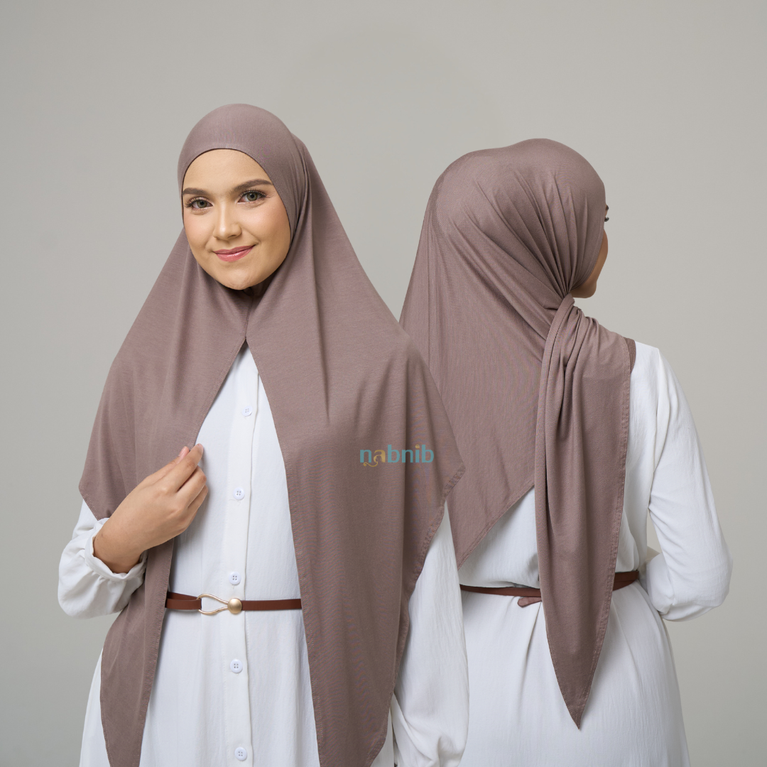 Nabnib - Aira Hijab Tencel Instan Hijab Tencell Segitiga Original Tencel