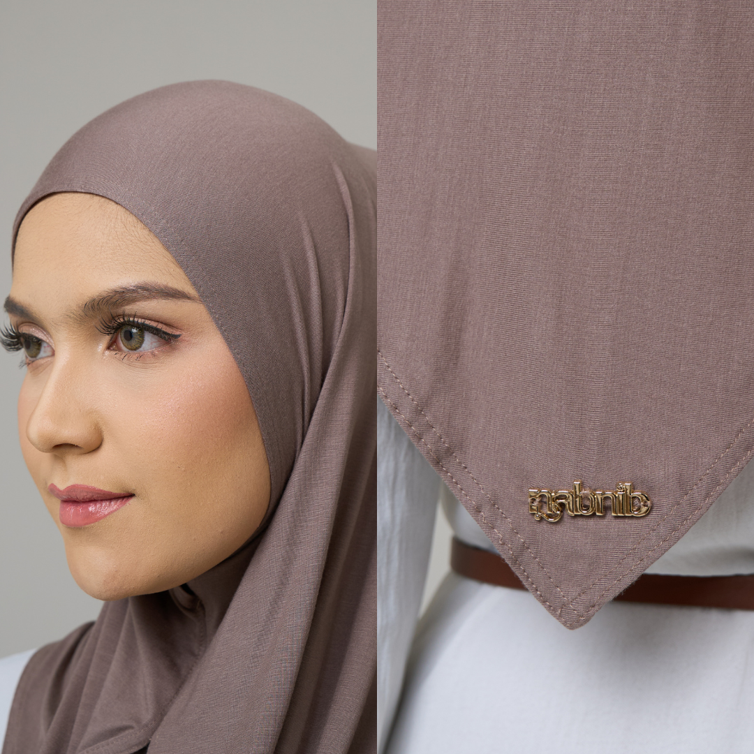 Nabnib - Aira Hijab Tencel Instan Hijab Tencell Segitiga Original Tencel