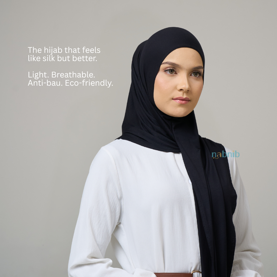 Nabnib - Aira Hijab Tencel Instan Hijab Tencell Segitiga Original Tencel