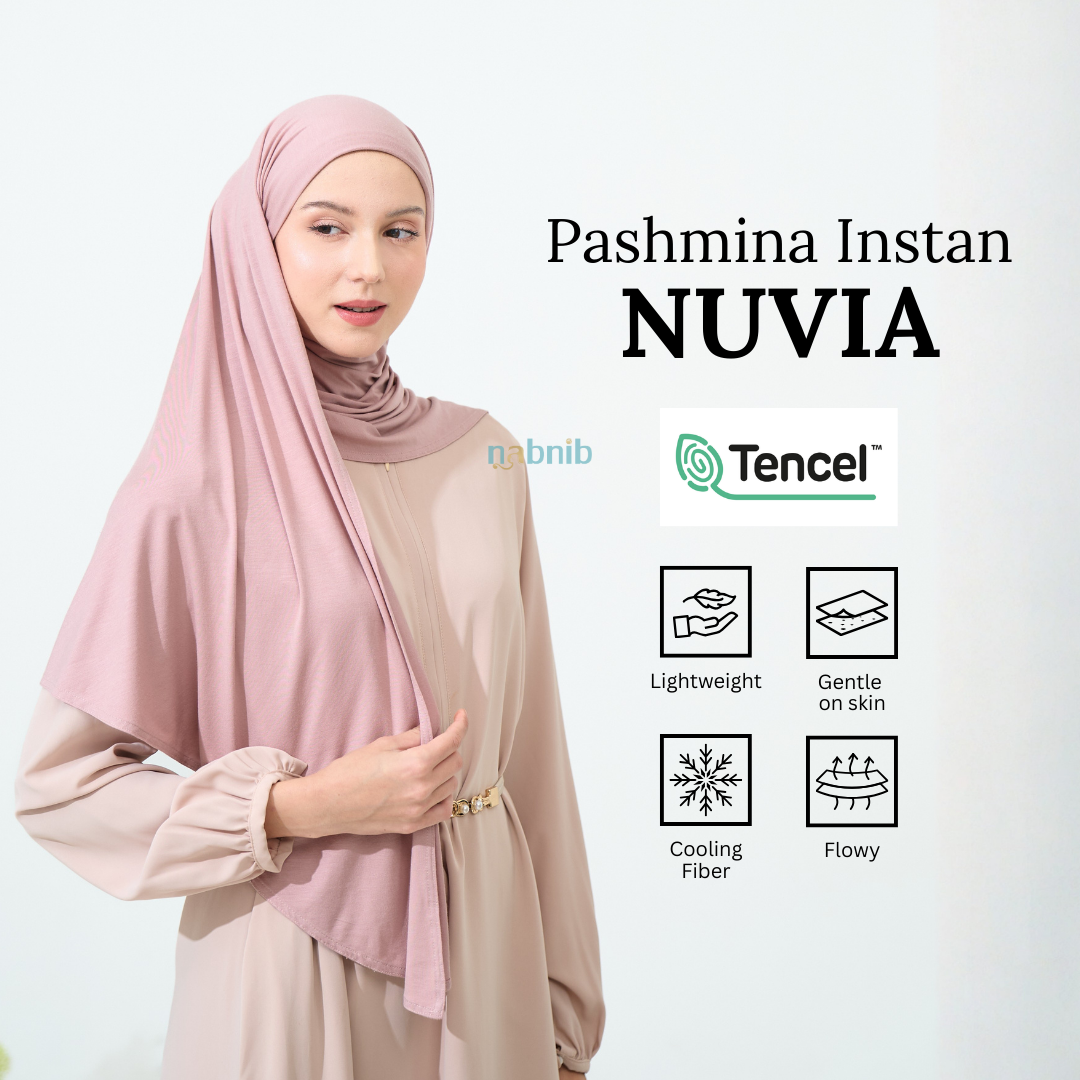 Nabnib - NUVIA Pashmina Instan Tencel