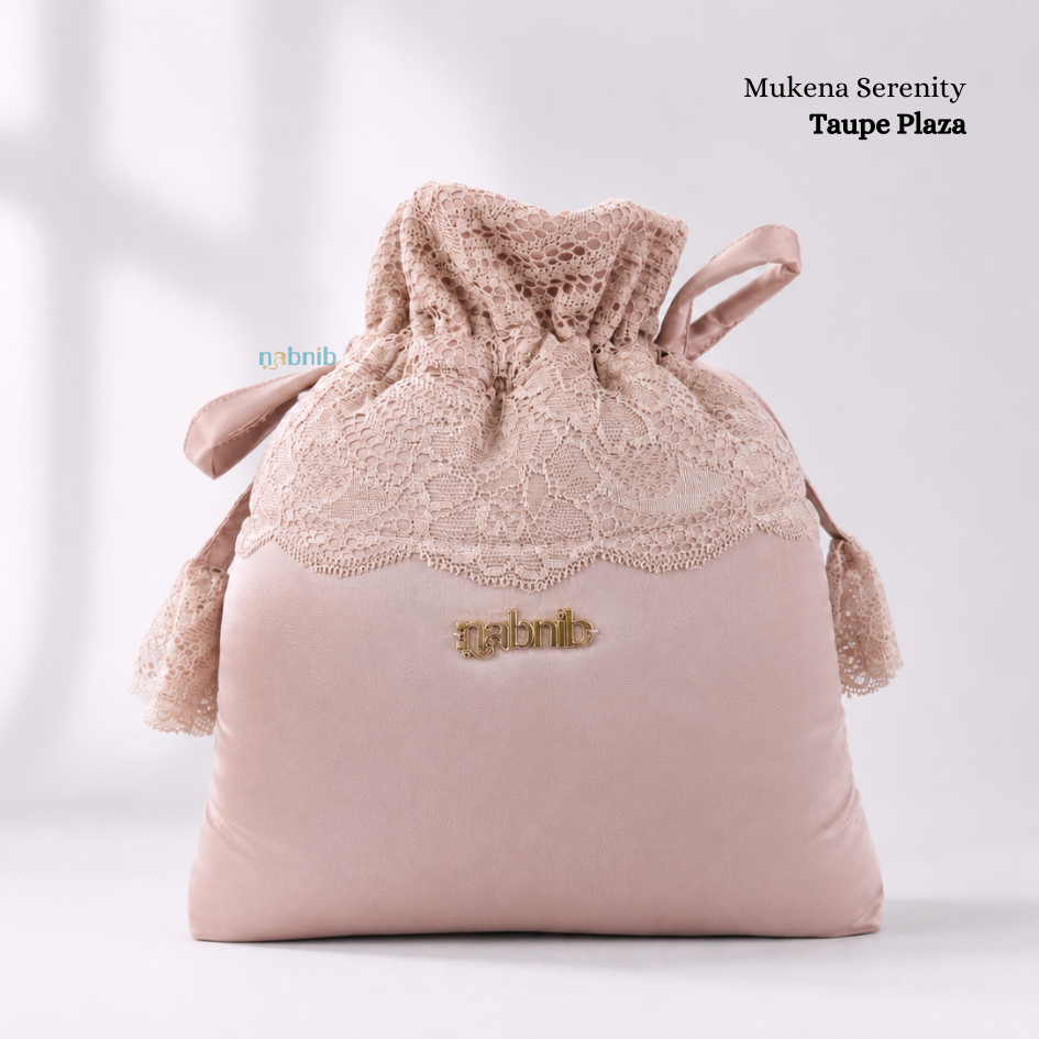 Nabnib - Serenity Mukena Dewasa Mukena Sutra Silk Renda Premium