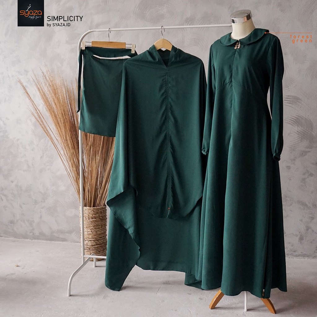SYAZA - Simplicity Gamis (Beauty Colours) Abaya Gamis Syar'i Lebaran Busui Umroh Haji Best Seller Simpel Polos Casual Dress Wanita Remaja Muslim Muslimah