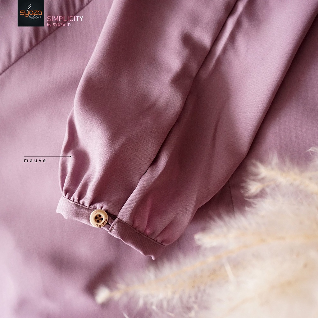 SYAZA - Simplicity Gamis (Beauty Colours) Abaya Gamis Syar'i Lebaran Busui Umroh Haji Best Seller Simpel Polos Casual Dress Wanita Remaja Muslim Muslimah