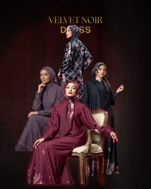 Image of VELVET NOIR DRESS