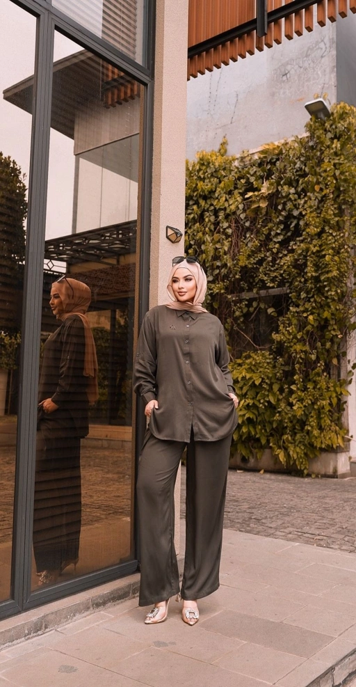 Image of CKL MAWA ONESET TWILL PREMIUM RAYON ADEM SETELAN WANITA CASUAL BASIC POLOS