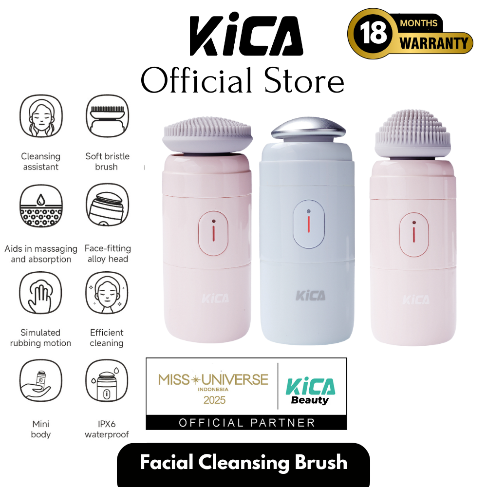 Kica Facial Cleansing Brush Alat Pembersih Wajah Device Electric Beauty Care