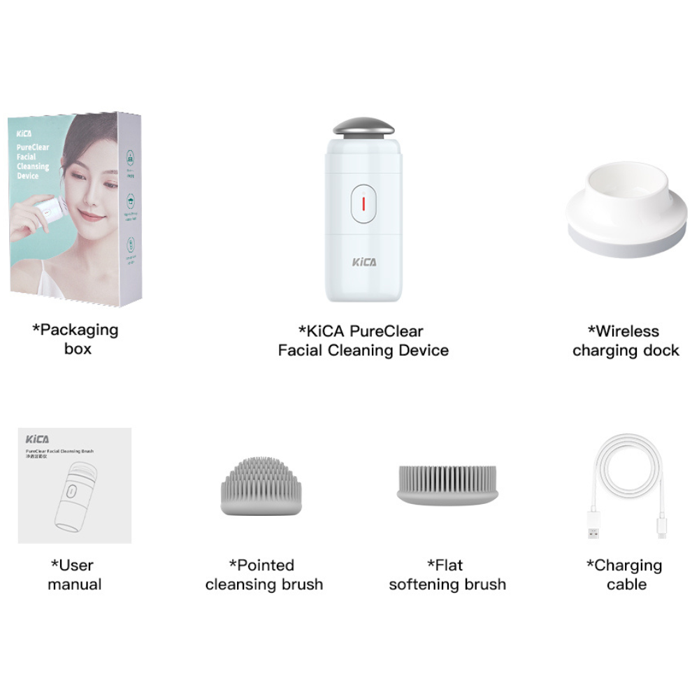 Kica Facial Cleansing Brush Alat Pembersih Wajah Device Electric Beauty Care