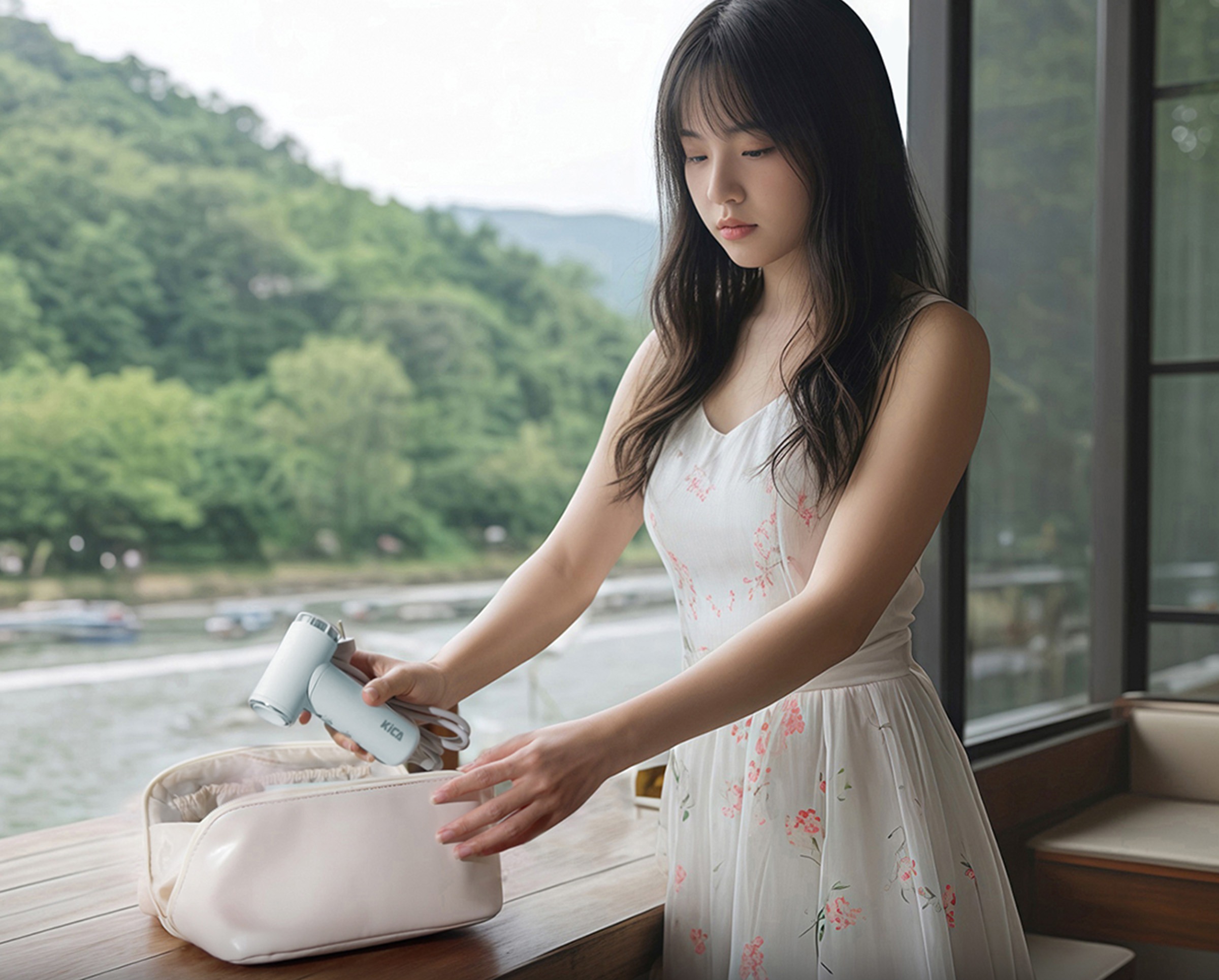 Kica hair dryer travel compact powerfull small watt kecil pengering rambut