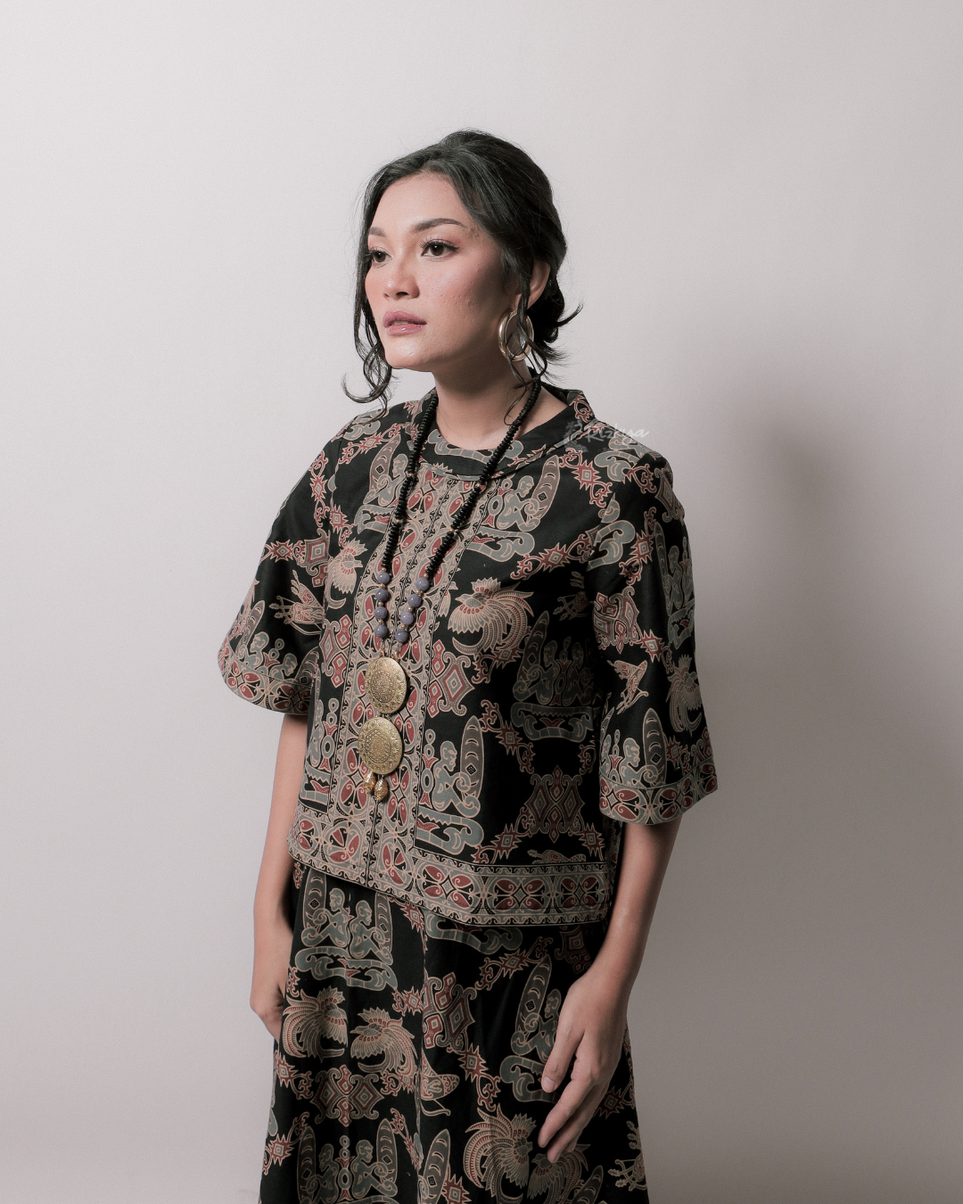 SETELAN ADAMA BATIK CAP