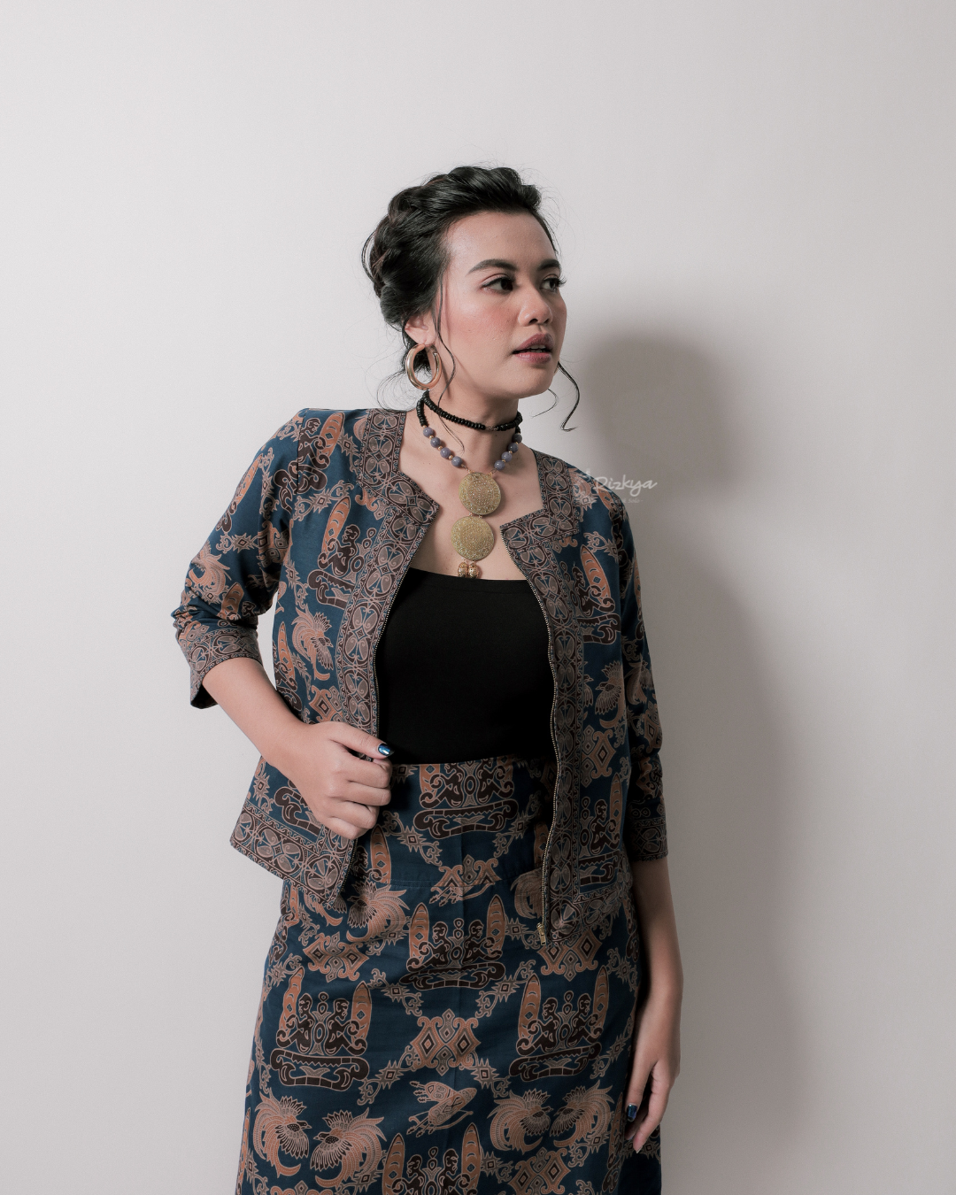 SETELAN ANDIN BATIK CAP