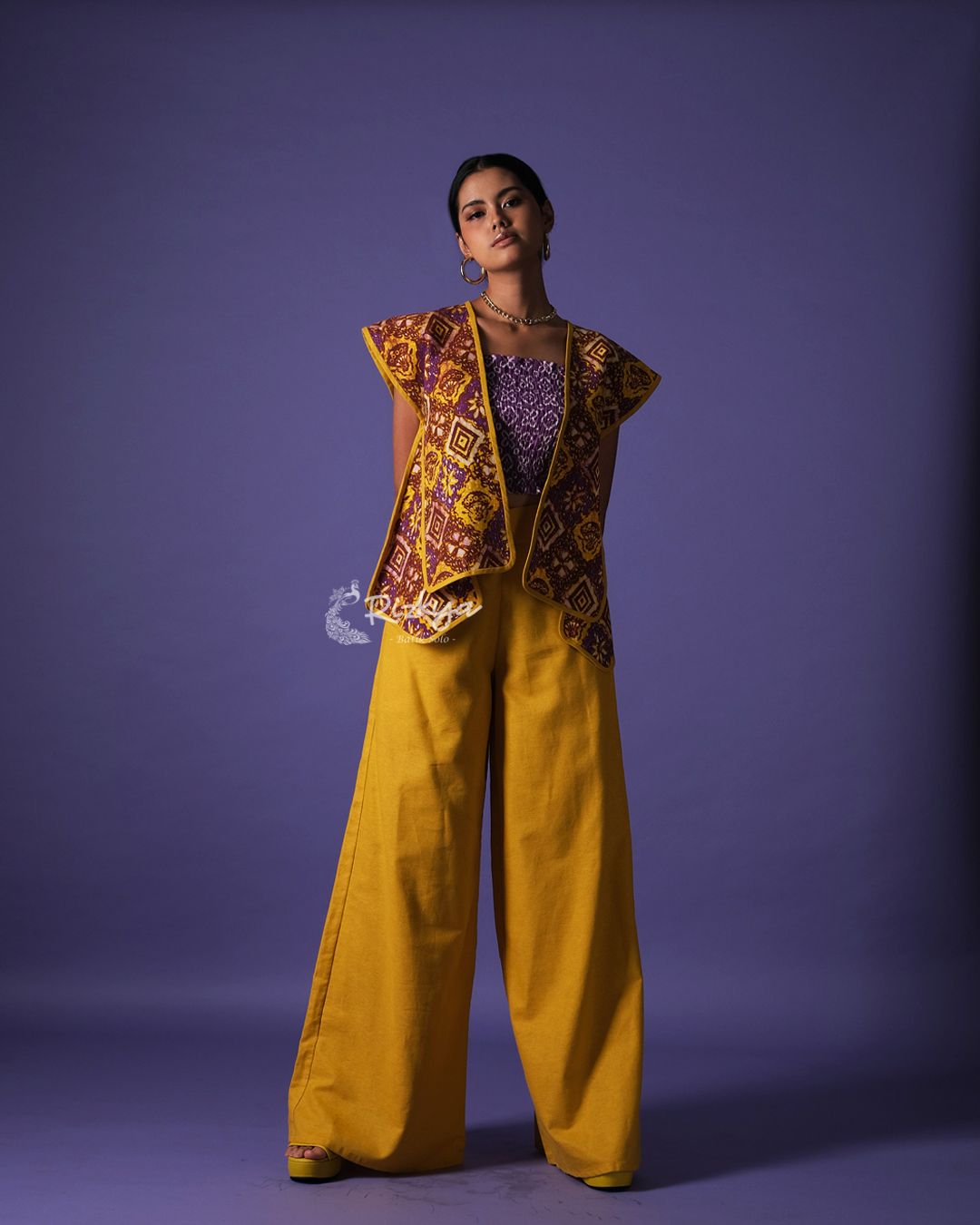 Pre-Order Outer Batik Soga List Sekar Wungu