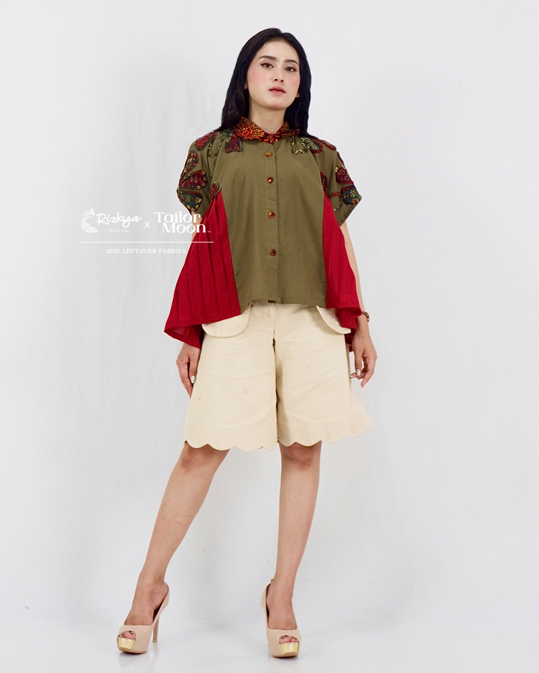 SUNSET WAVES AELEEN BLOUSE BATIK 