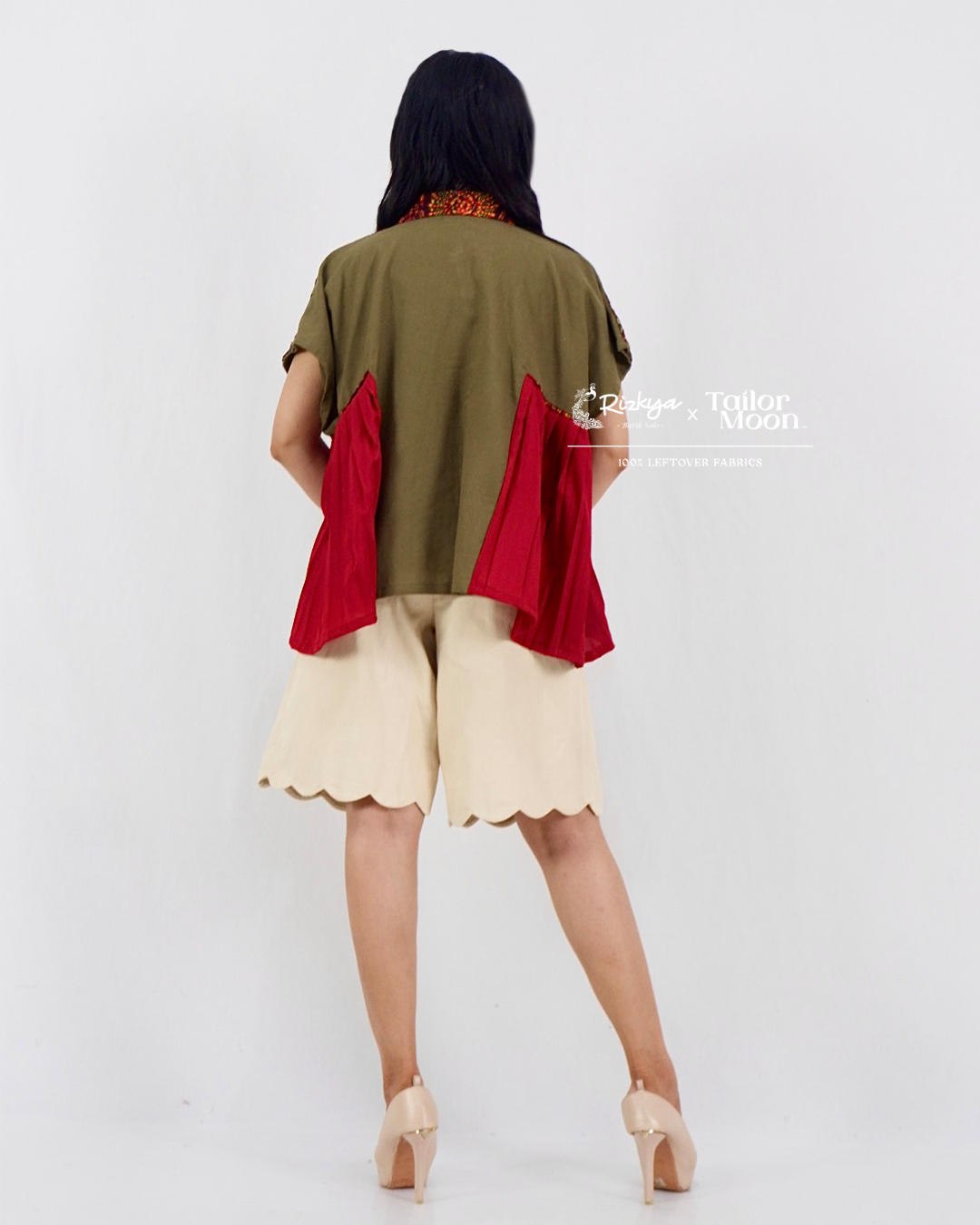 SUNSET WAVES AELEEN BLOUSE BATIK 