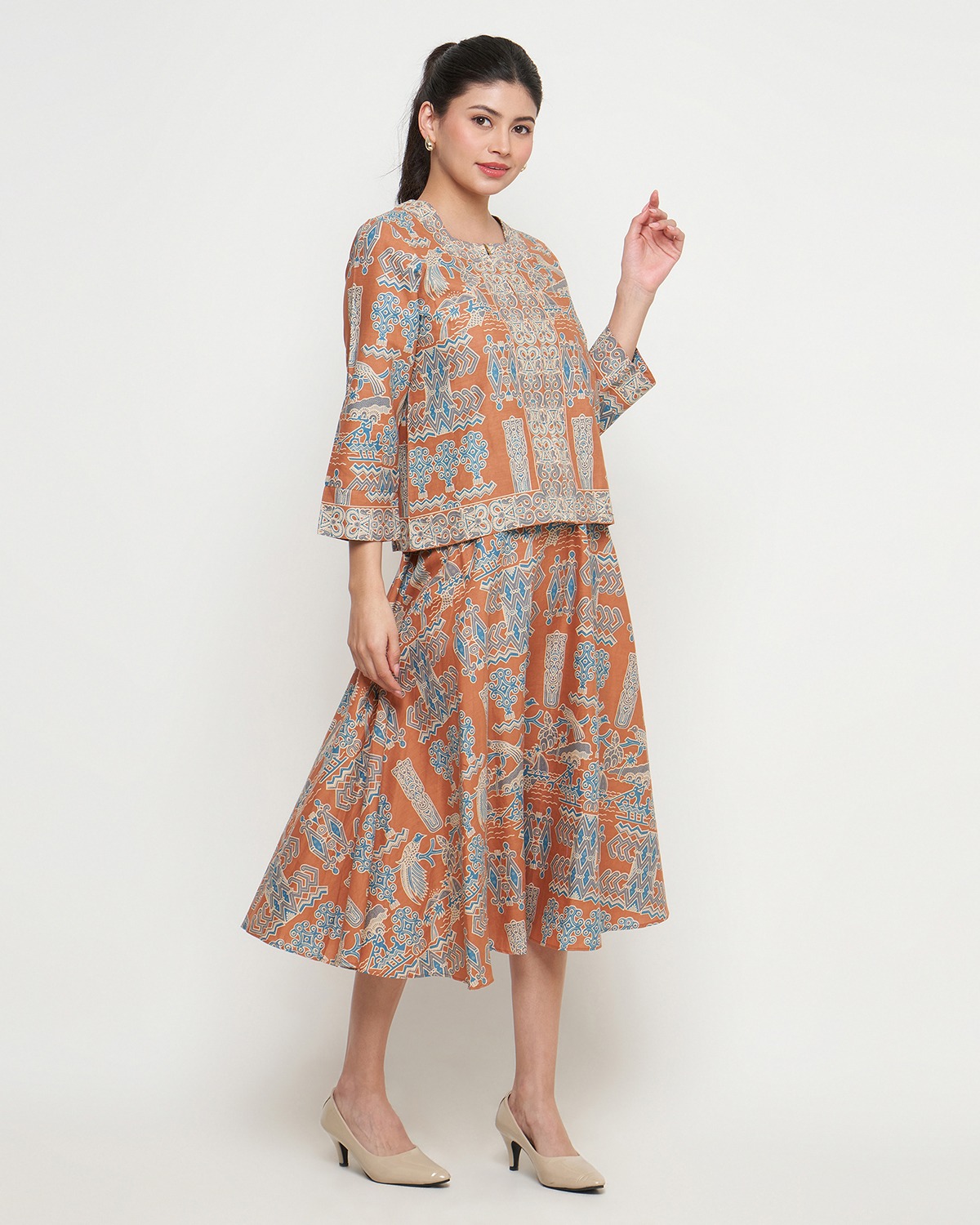 Rizkya Batik Set Andin Rok Pias Atasan Blouse MD