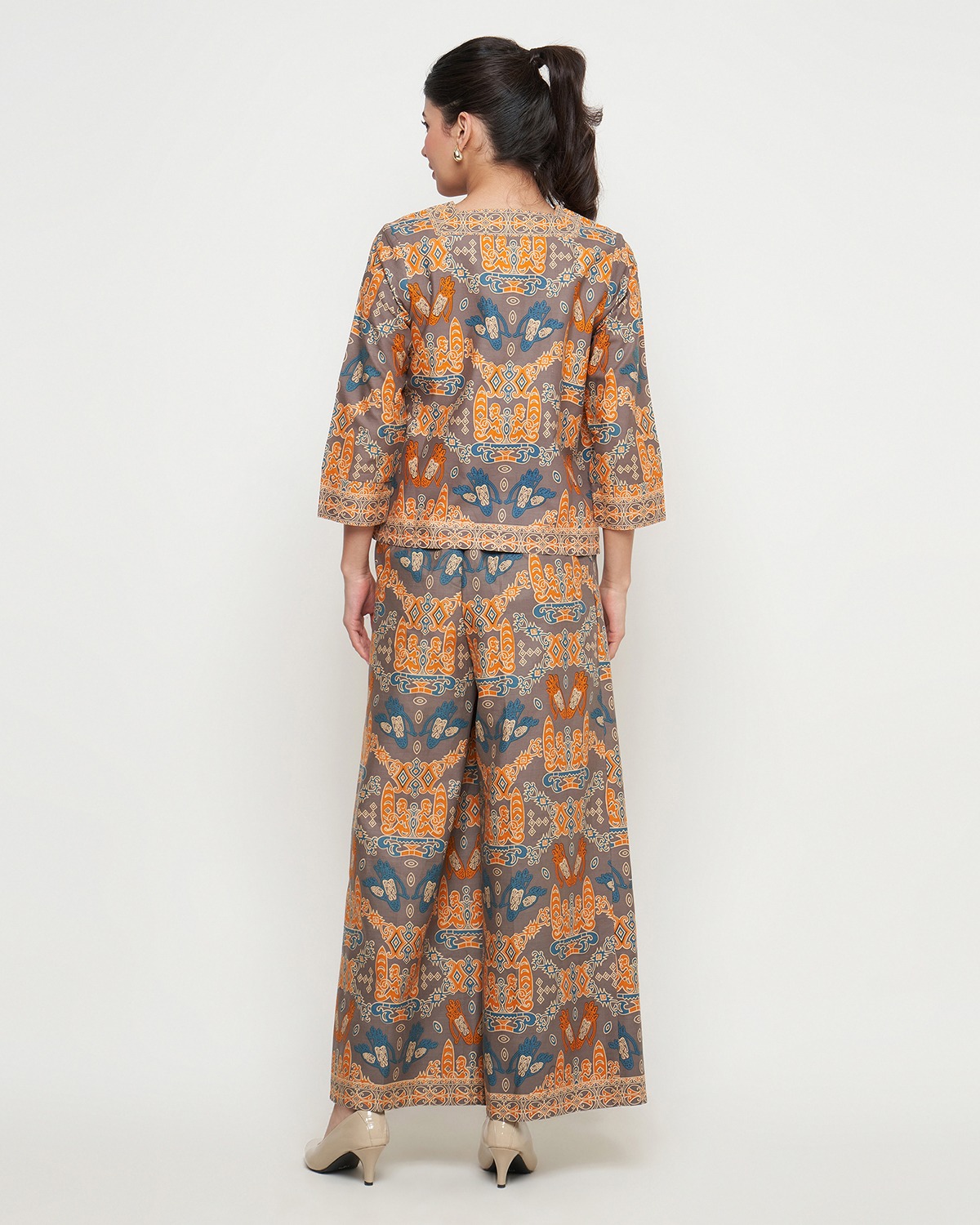 Rizkya Batik Set Andin Celana Kulot Atasan Blouse MD