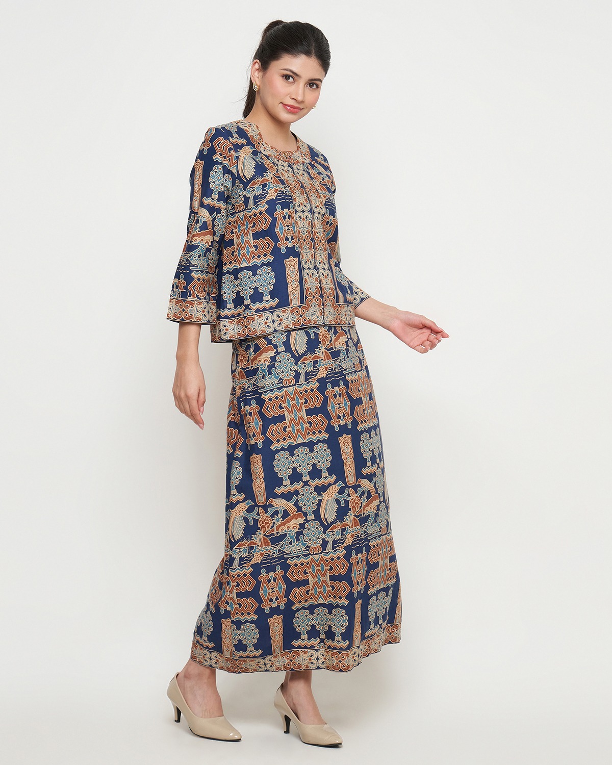 Rizkya Batik Set Andin Rok Panjang Atasan Blouse MD