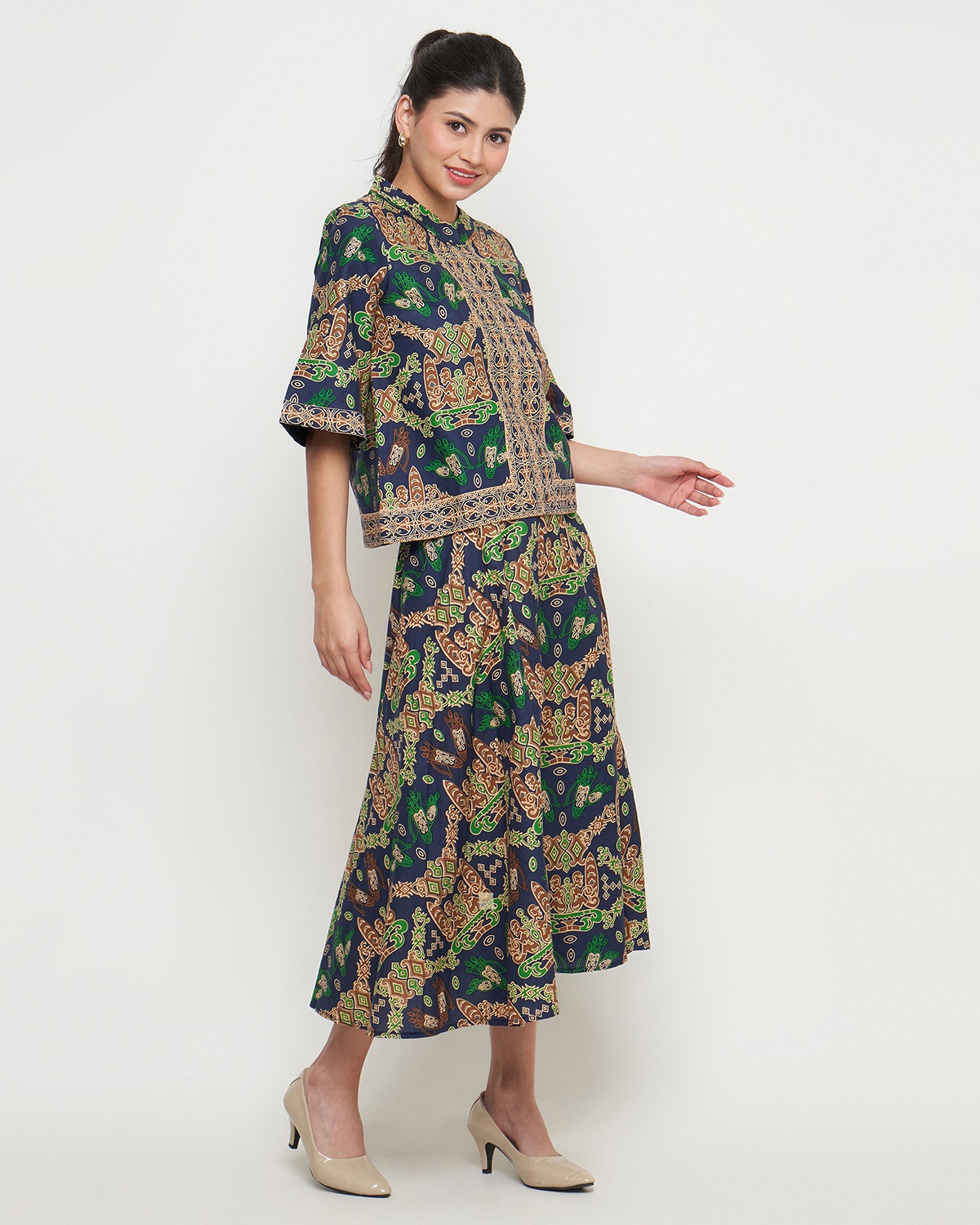 Rizkya Batik Set Adama Rok Pias Atasan Blouse MD