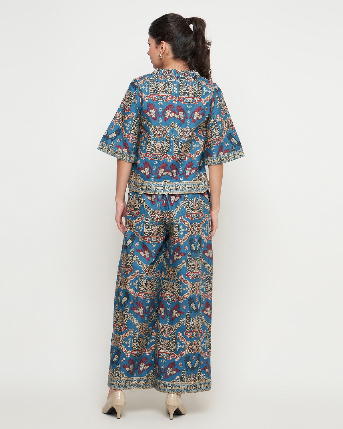 Rizkya Batik Setelan Celana Blouse Adama MD