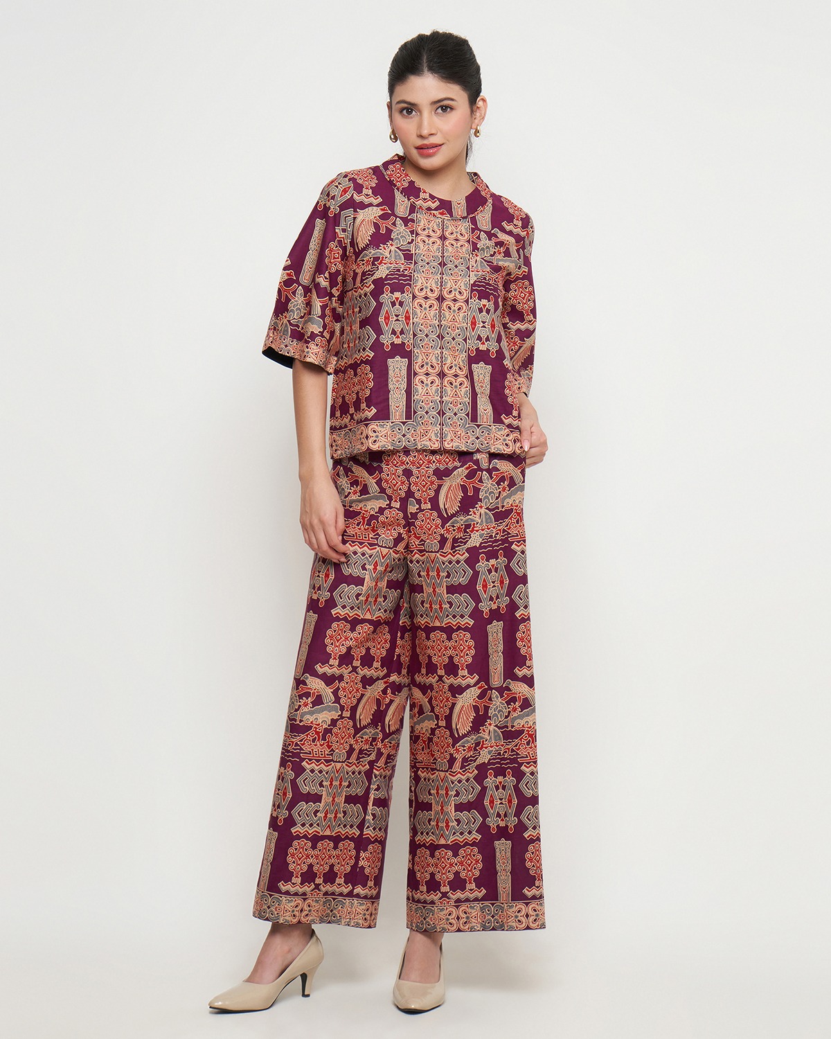 Rizkya Batik Set Adama Celana Kulot dan Blouse MD