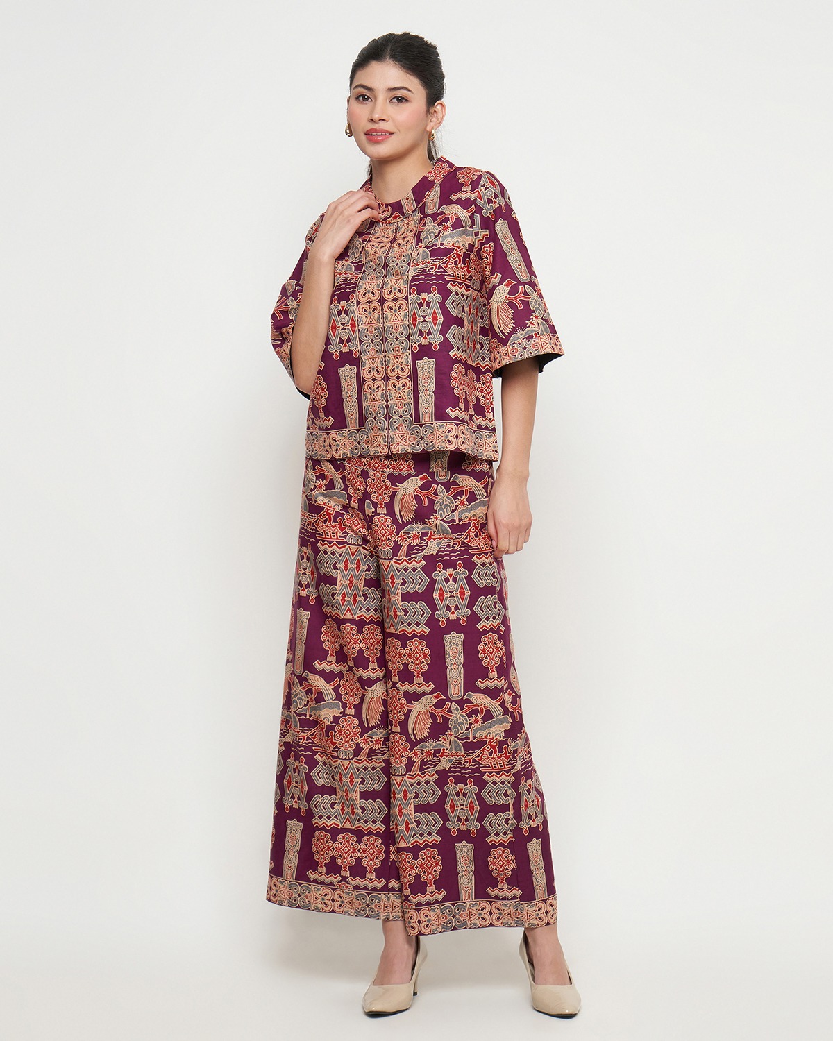 Rizkya Batik Set Adama Celana Kulot dan Blouse MD
