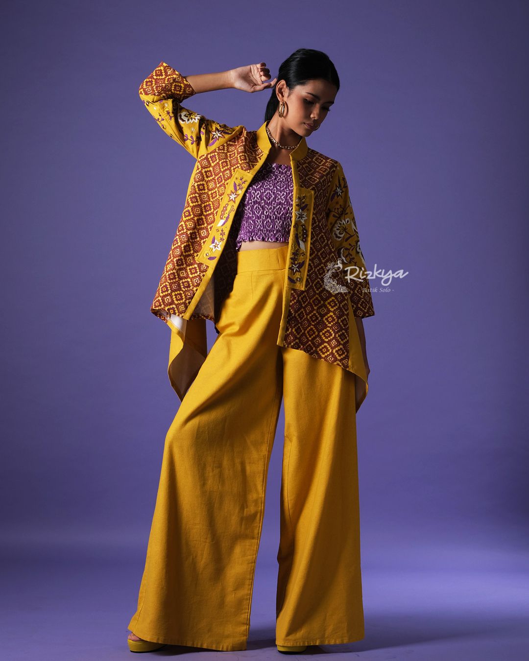 Nilakandi Jingga Pants Sekar Wungu