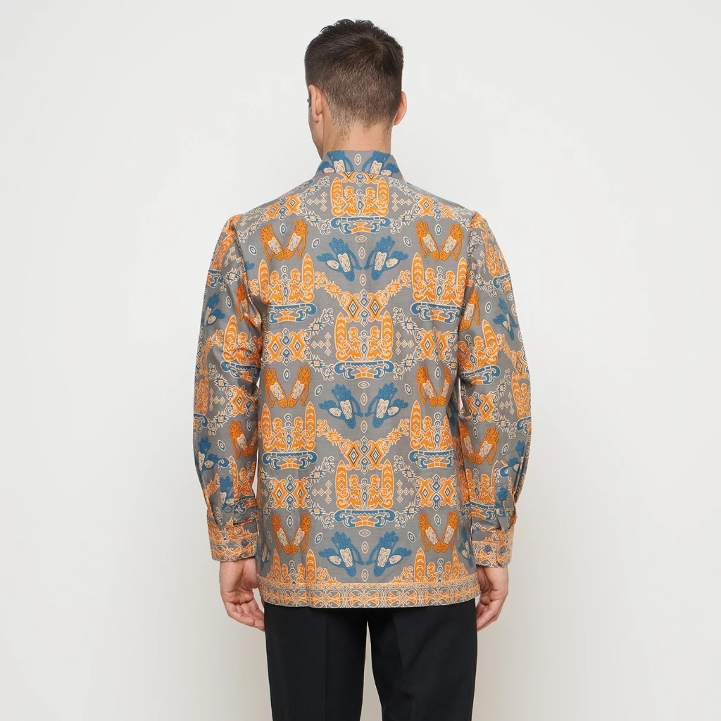 Rizkya Batik Kemeja Hem MD Lengan Panjang