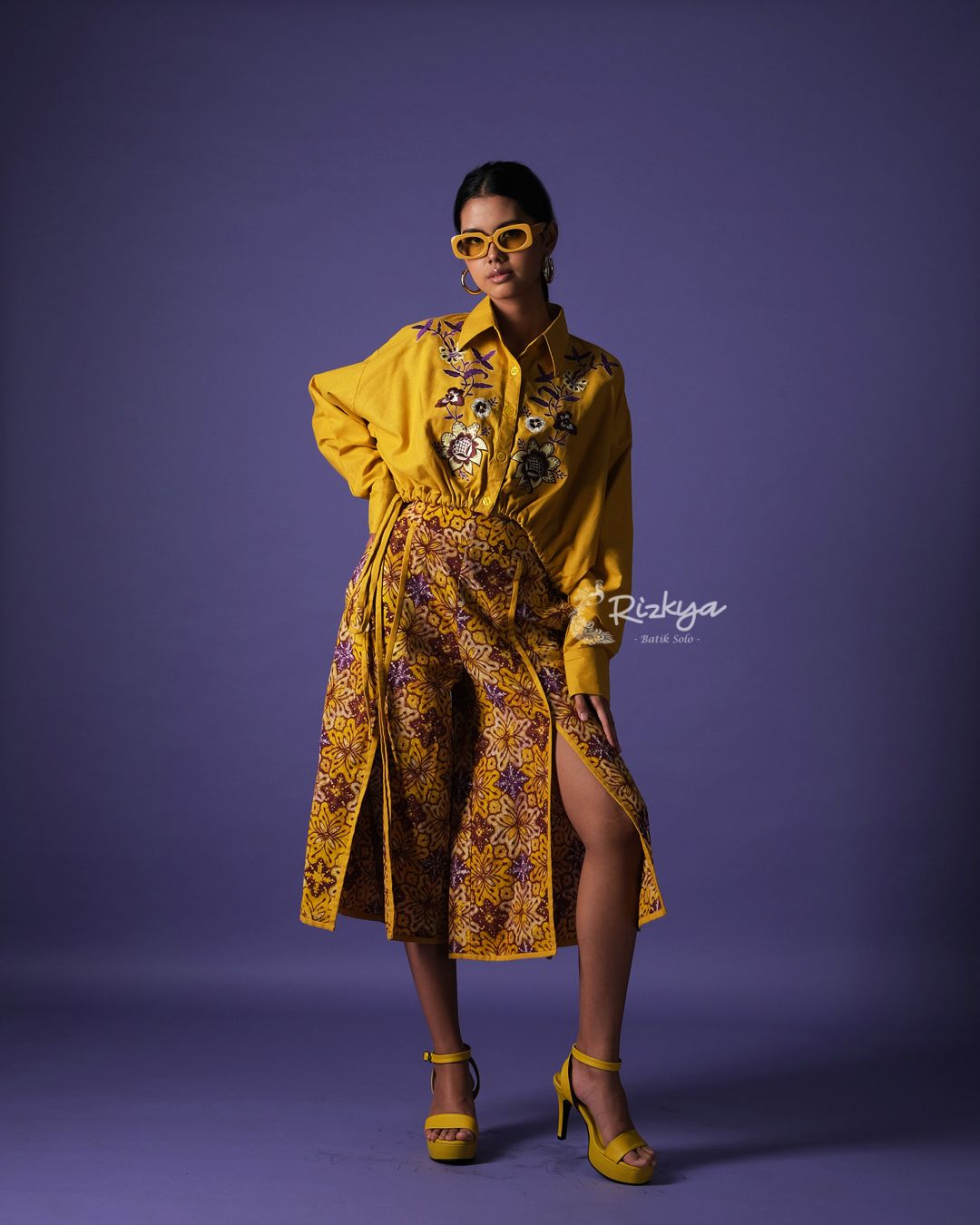 Wungu Crop Top Batik Sekar Wungu