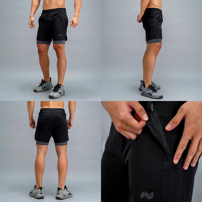 NEVERES Peak Performance 2 in 1 Shorts