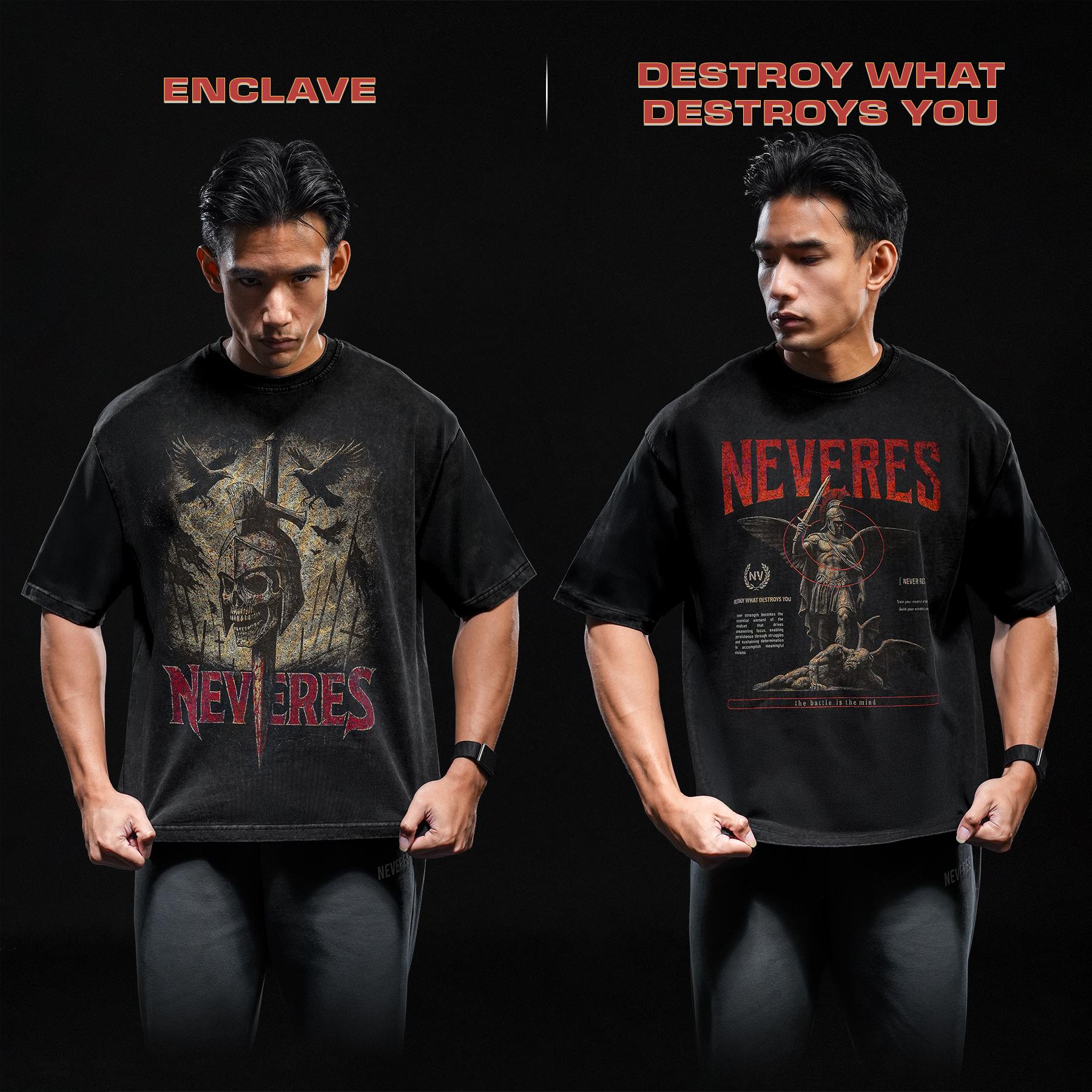 NEVERES Dark Era Oversized T-Shirt – Front Graphic