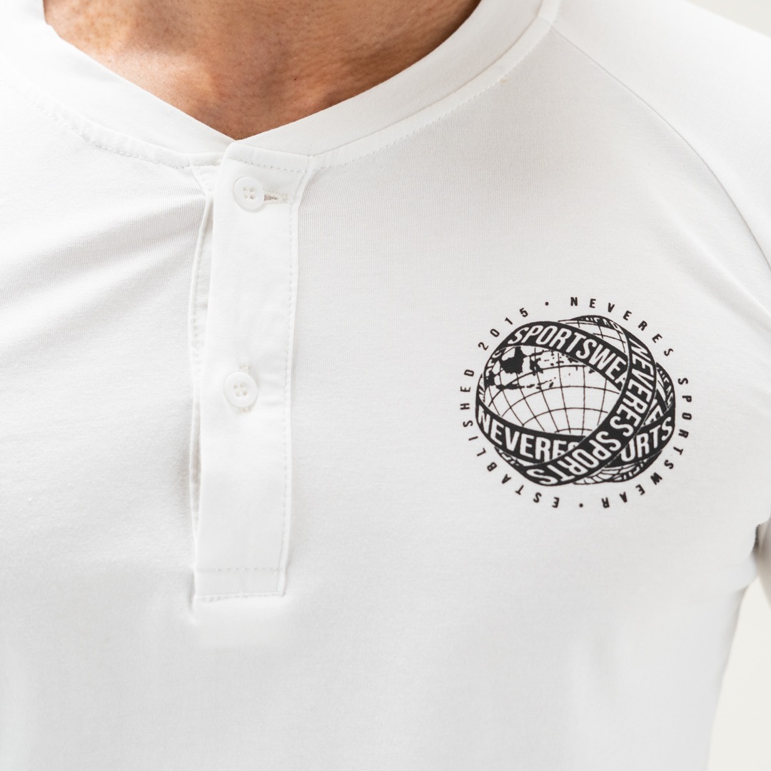 NEVERES Henley Pro 3/4 Sleeve T-Shirt