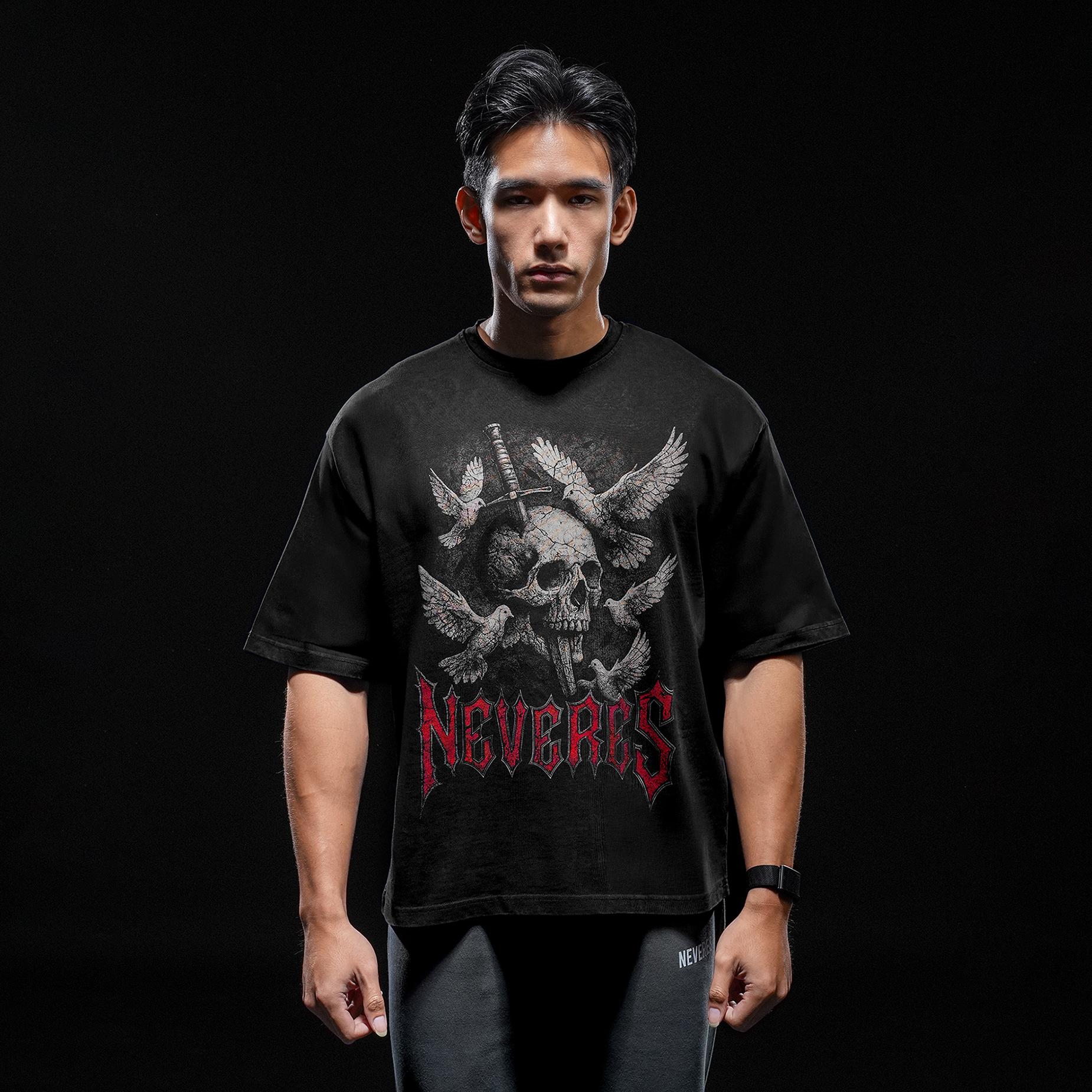 NEVERES Dark Era Oversized T-Shirt – Front Graphic
