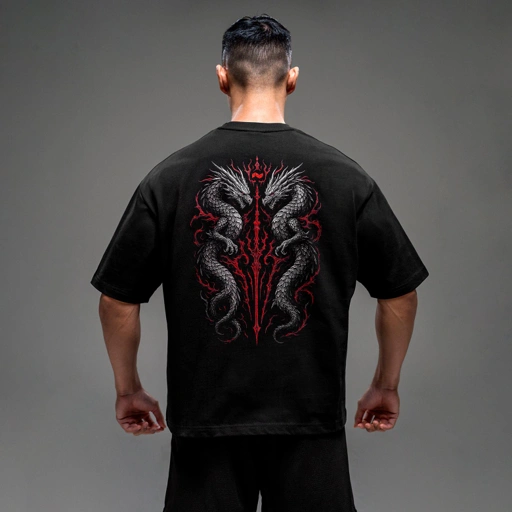 Image of NEVERES Shogun Twin-Dragon Oversized