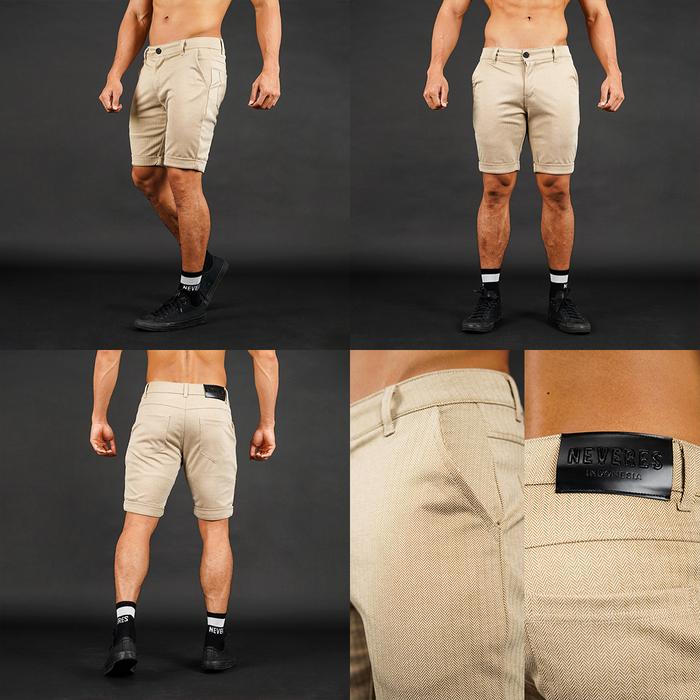 NEVERES Short Stretch Tech Chino