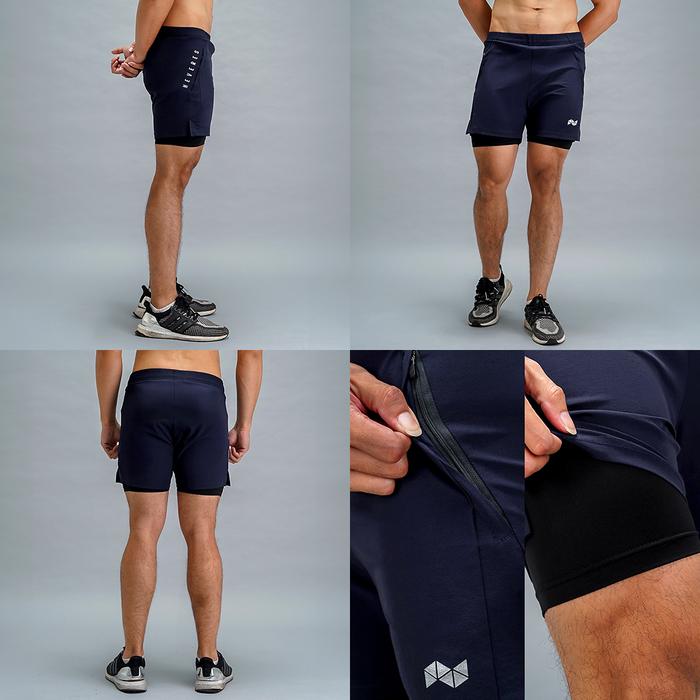 NEVERES Peak Performance 2 in 1 Shorts
