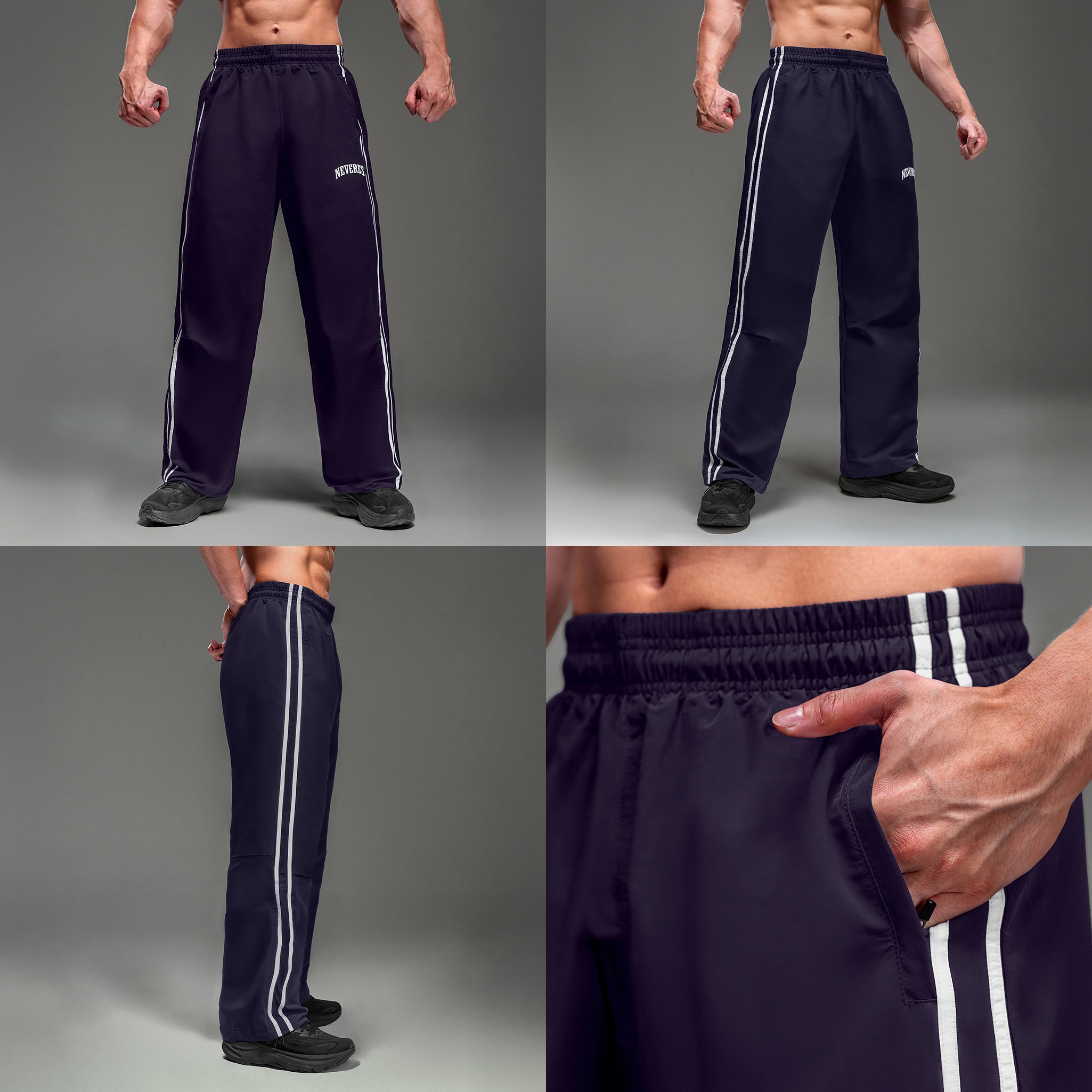 NEVERES Retro Track Pants