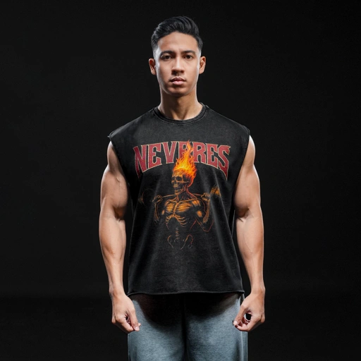 Image of NEVERES Dark Era Muscle Cut – Front Graphic