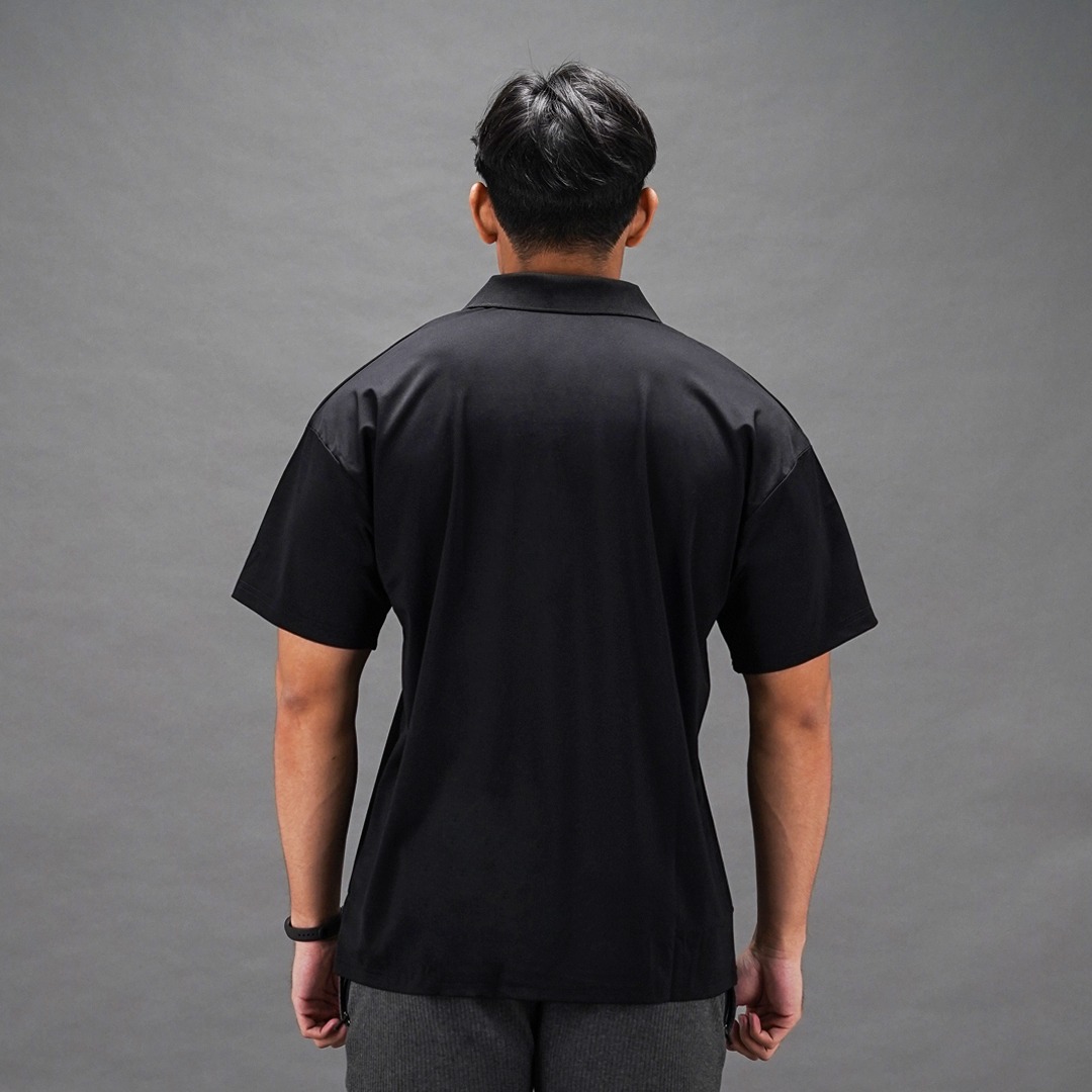NEVERES Oversized Polo Shirt
