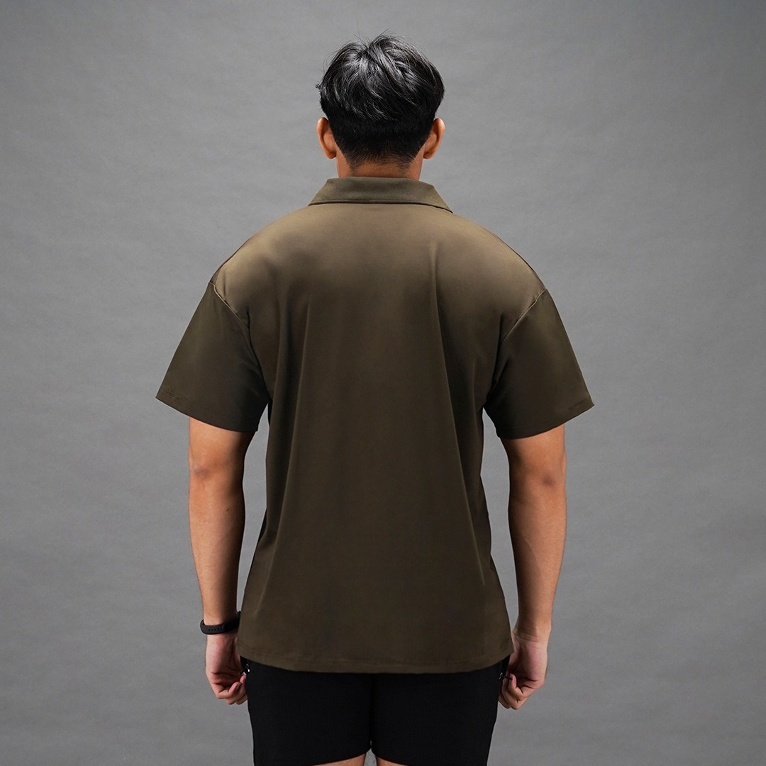 NEVERES Oversized Polo Shirt