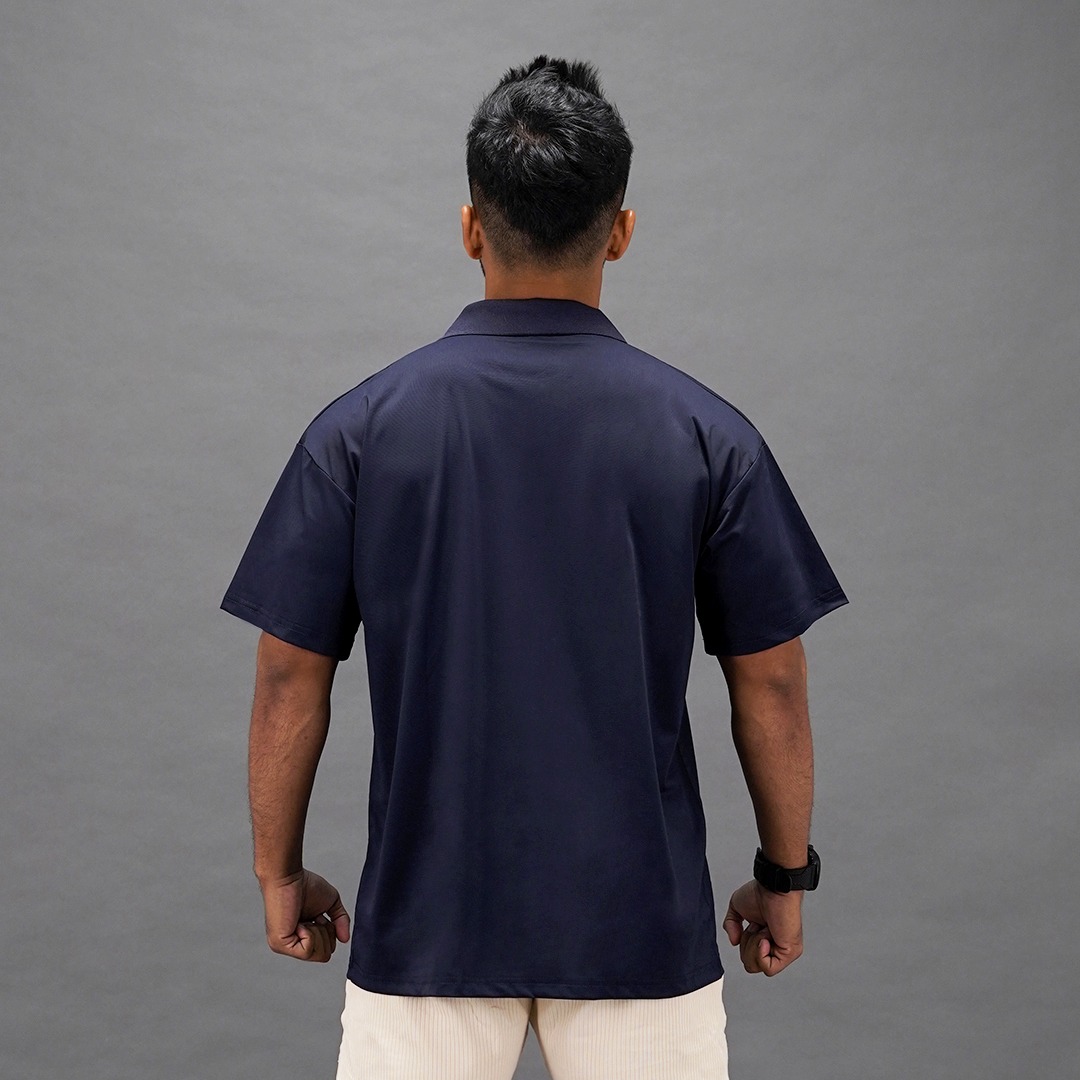 NEVERES Oversized Polo Shirt